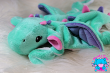 Lade das Bild in den Galerie-Viewer, Kuscheltuch/Schnuffeltuch "Lotta" in mint/rosa/lila/hearts rosa lila