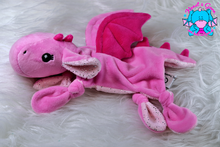 Lade das Bild in den Galerie-Viewer, Kuscheltuch/Schnuffeltuch "Lotta" in rosa/silber glitzer auf babyrosa/pink