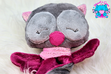 Lade das Bild in den Galerie-Viewer, Lina Schnuffeltuch graphit/beere/pink/rosa glitzer - kunst&garn
