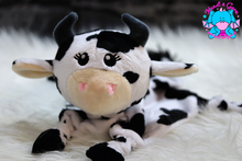 Lade das Bild in den Galerie-Viewer, Alma Schnuffeltuch kuh/haut/graphit/schwarz/weiß - kunst&garn