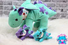 Lade das Bild in den Galerie-Viewer, Drache Maya einzeln oder mit Babys - kunst&garn