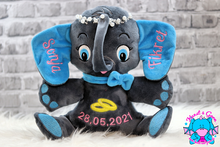 Lade das Bild in den Galerie-Viewer, Kuschelelefant XXL - kunst&garn
