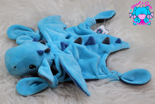 Lade das Bild in den Galerie-Viewer, Kuscheltuch/Schnuffeltuch "Lotta" in blau/rauchblau/graphit - kunst&garn