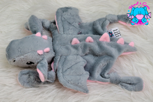 Lade das Bild in den Galerie-Viewer, Kuscheltuch/Schnuffeltuch &quot;Lotta&quot;  in grau stars/babyrosa
