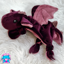 Lade das Bild in den Galerie-Viewer, Kuscheltuch/Schnuffeltuch "Lotta"  in darkplum/traube/altrosa
